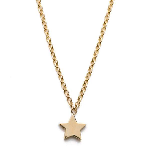 gold star necklace